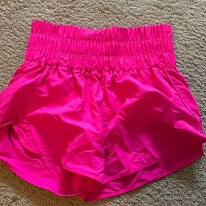 Hot pink shorts